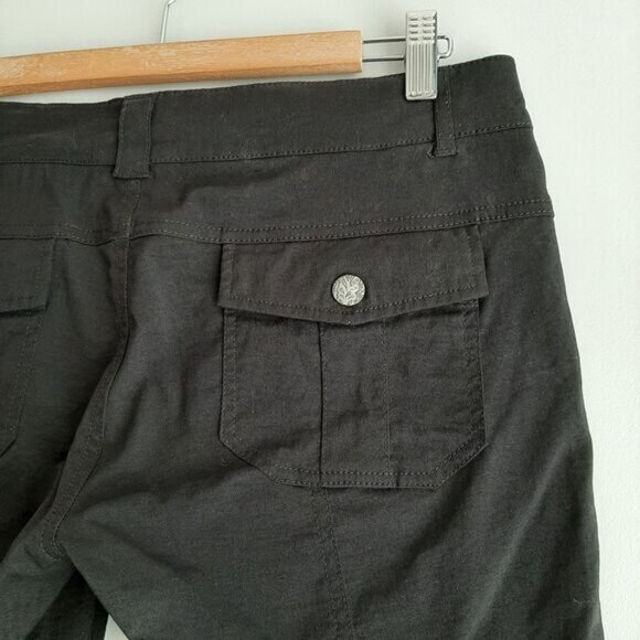 PRANA Monarch Hiking Utility Zip-Off Convertible Pants to Shorts Black Sz 6 - Picture 11 of 14